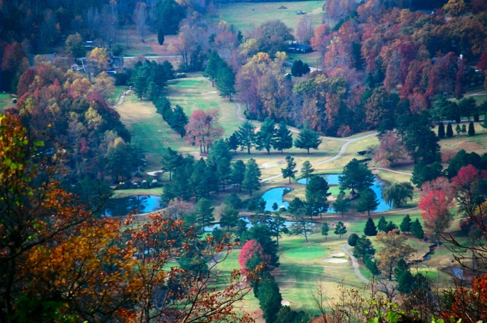 The view of Furman’s golf course from Paris Mountain. Photo courtesy of Joe_Plocki, Flickr.com