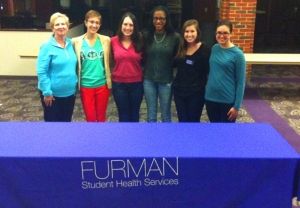 PHOKUS members pose for a photo after a weekly meeting focusing on the latest ways to inform Furman students through sex education. Photo courtesy of Haleigh Griffin