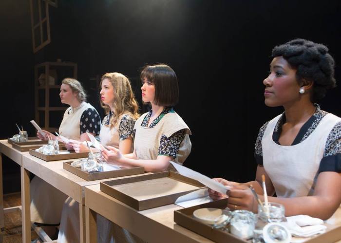 “These Shining Lives” is a play centered on the friendship of four working-women. Victoria Buck, Grace Bernardo, Victoria Buck, Lizzie Dockery, and Tierney Breedlove played the lead roles.