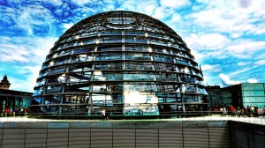 The Reichstag dome in Berlin is built with glass to remind people that the government should be transparent. PHOTO COURTESY OF MARIANO MANTEL