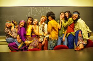 The cast of Hair put on a fantastic performance about peace, love, and making a statement. Photo courtesy of Furman Theater