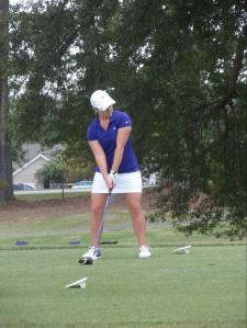 Junior Taylor Totland shot an even par over three rounds helping the Lady Paladins finish second at The Lady Paladin Invitational. Photo Courtesy of Forest Stulting