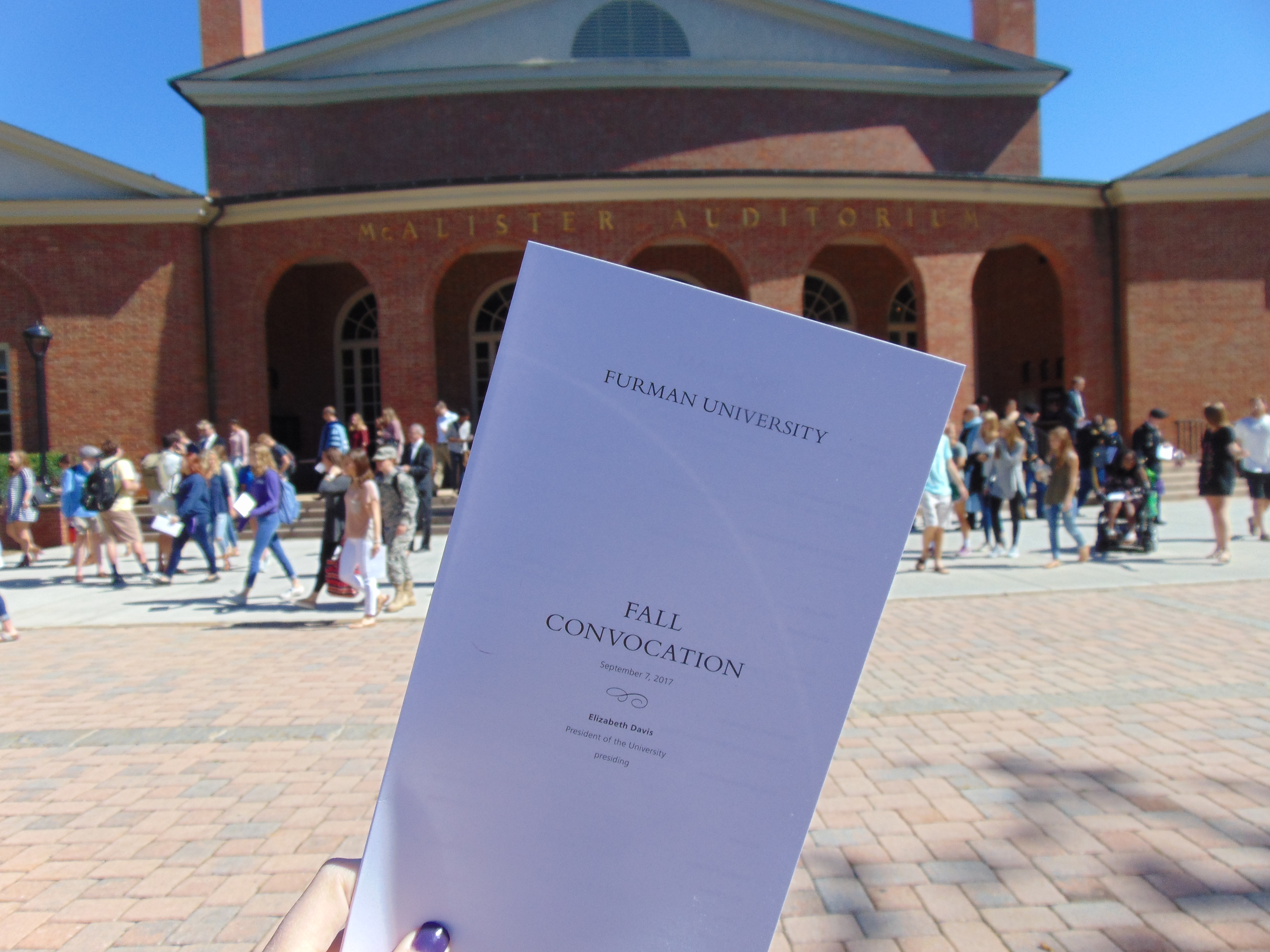 Convocation marked the 191st year Furman University has been open.