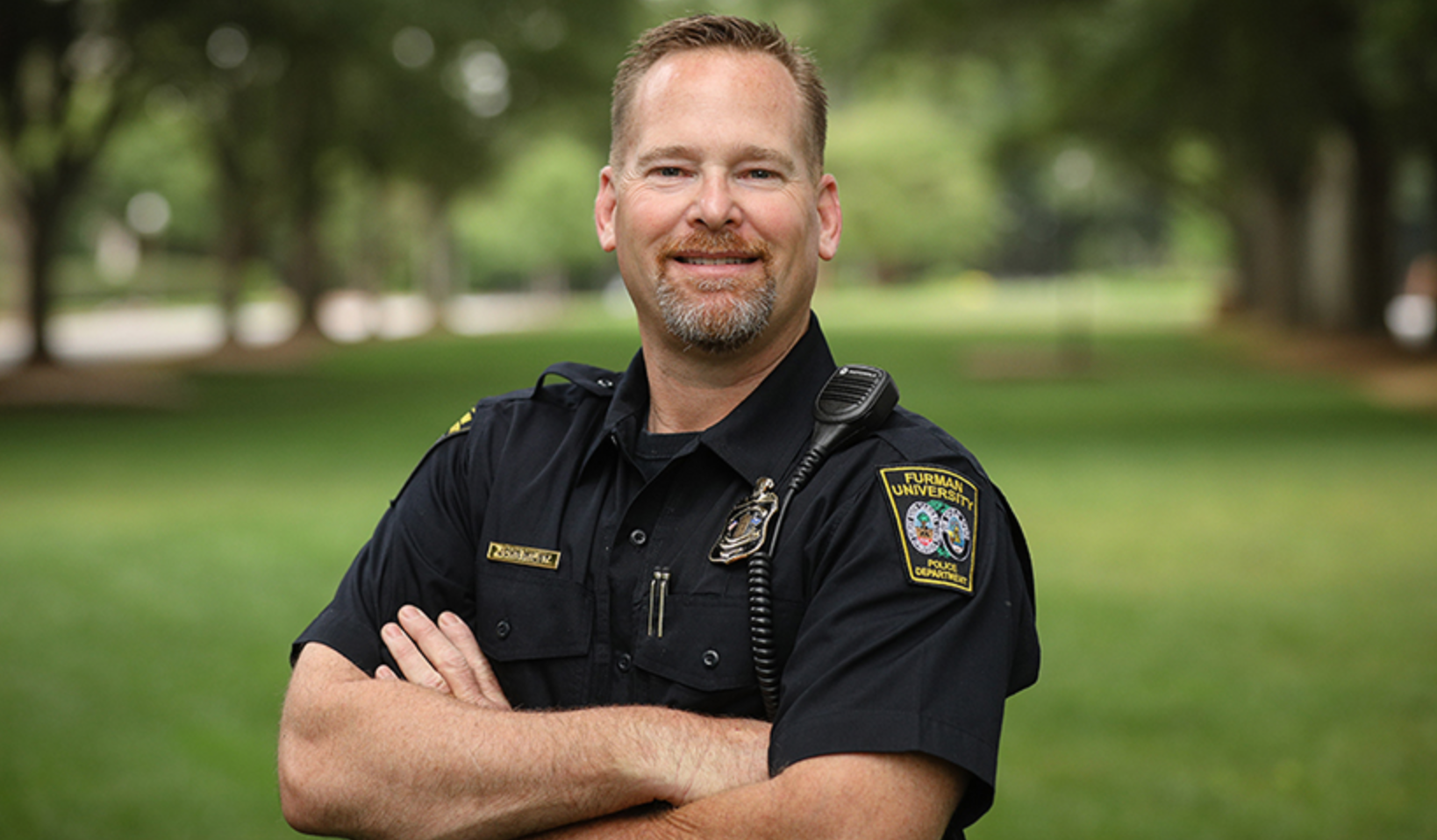 Milby's promotion signals a new era of student-police relationships. After being hired on campus only two years ago, Milby hopes to start off his era as police chief on a strong note. Photo courtesy of Furman News.