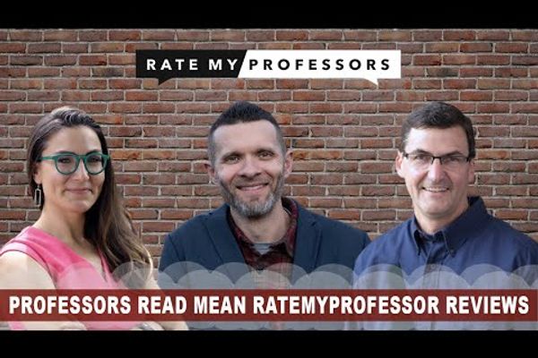 Thumbnail for video titled: Furman Professors Read Mean RateMyProfessor Reviews